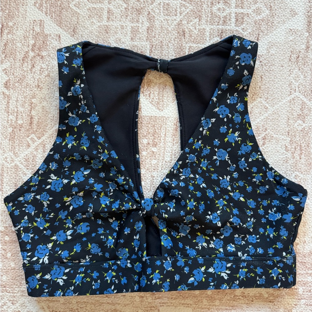 Soul (Cycle) Blue Floral SPORTS BRA ONLY